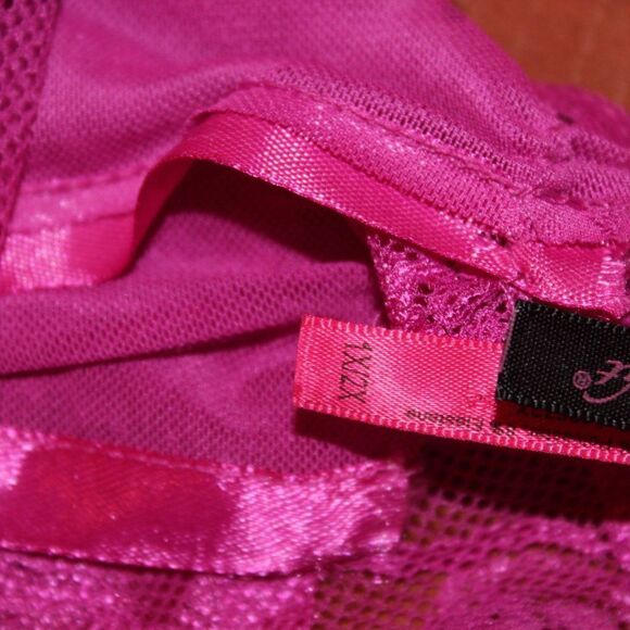 NEW Seven 'til Midnight Pink Sheer Back Strap babydoll mini Dress Women 1X - Picture 9 of 10